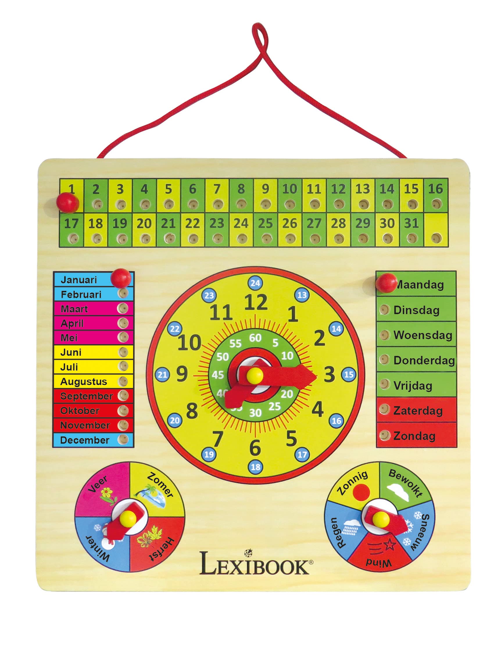 Lexibook Bio Toys EDU365NL calendario in legno bambini
