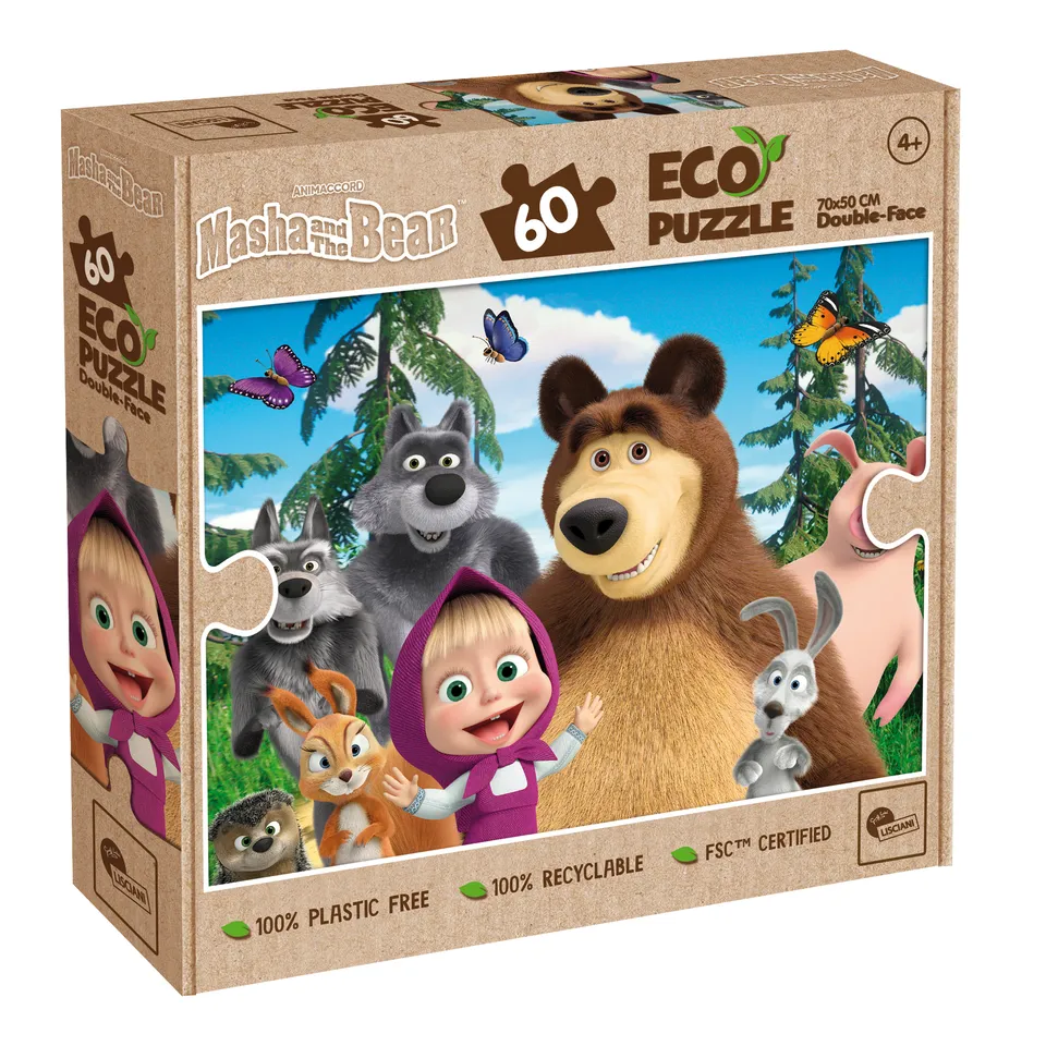 Lisciani Masha Eco-Puzzle DF 60 puzzle bambini
