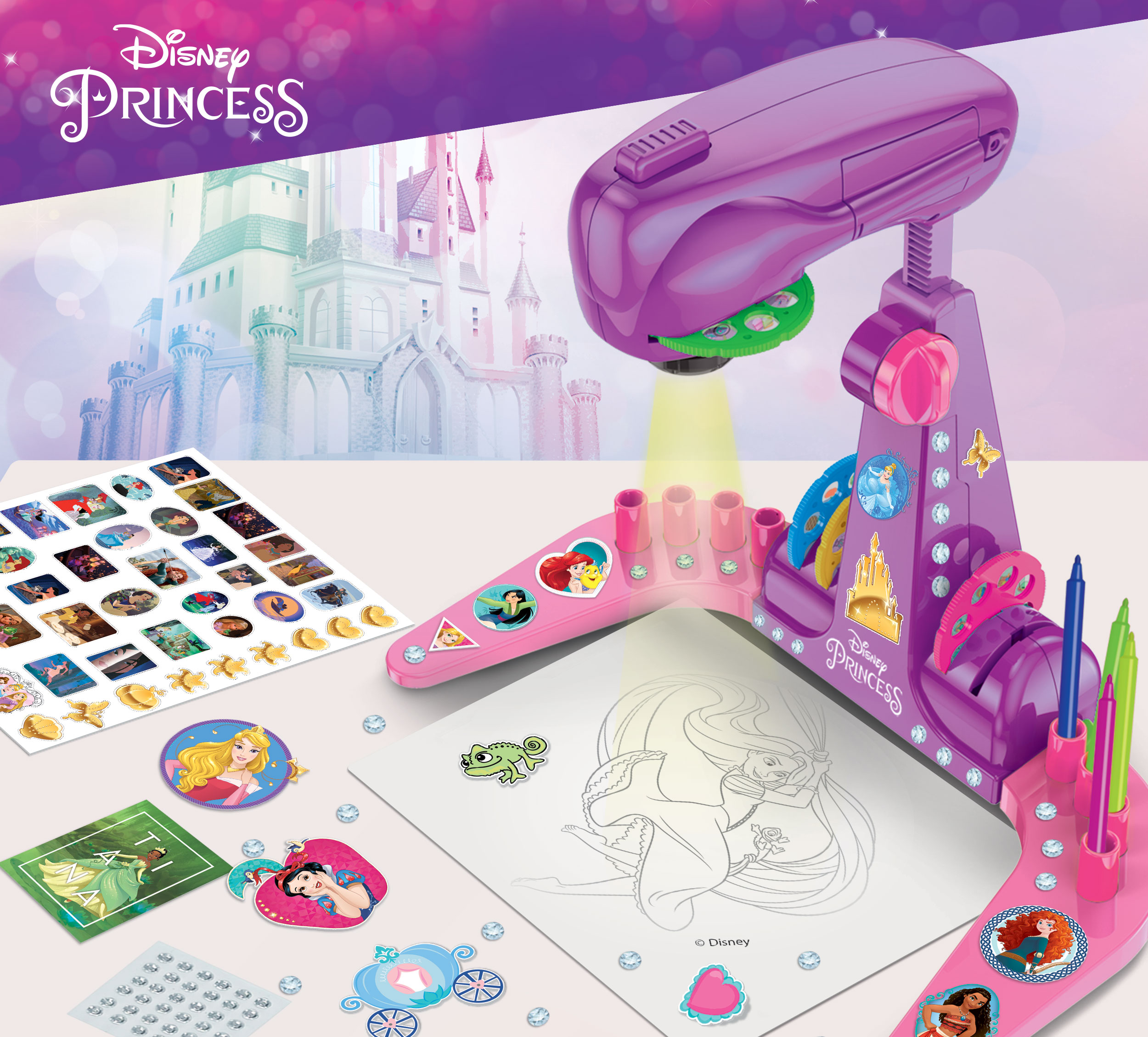 Lisciani Princess Projector Drawing School proiettore disegno