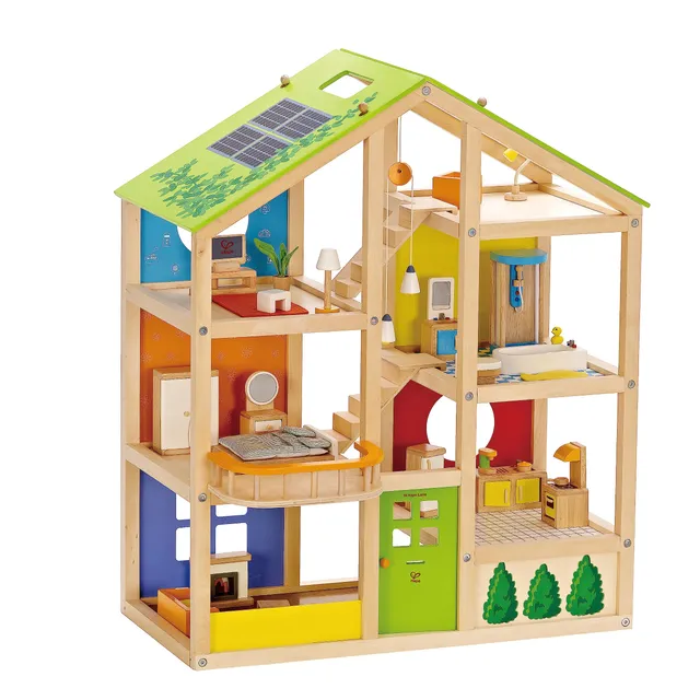 Hape E3401 Casa 4 Stagioni casa bambole legno arredata