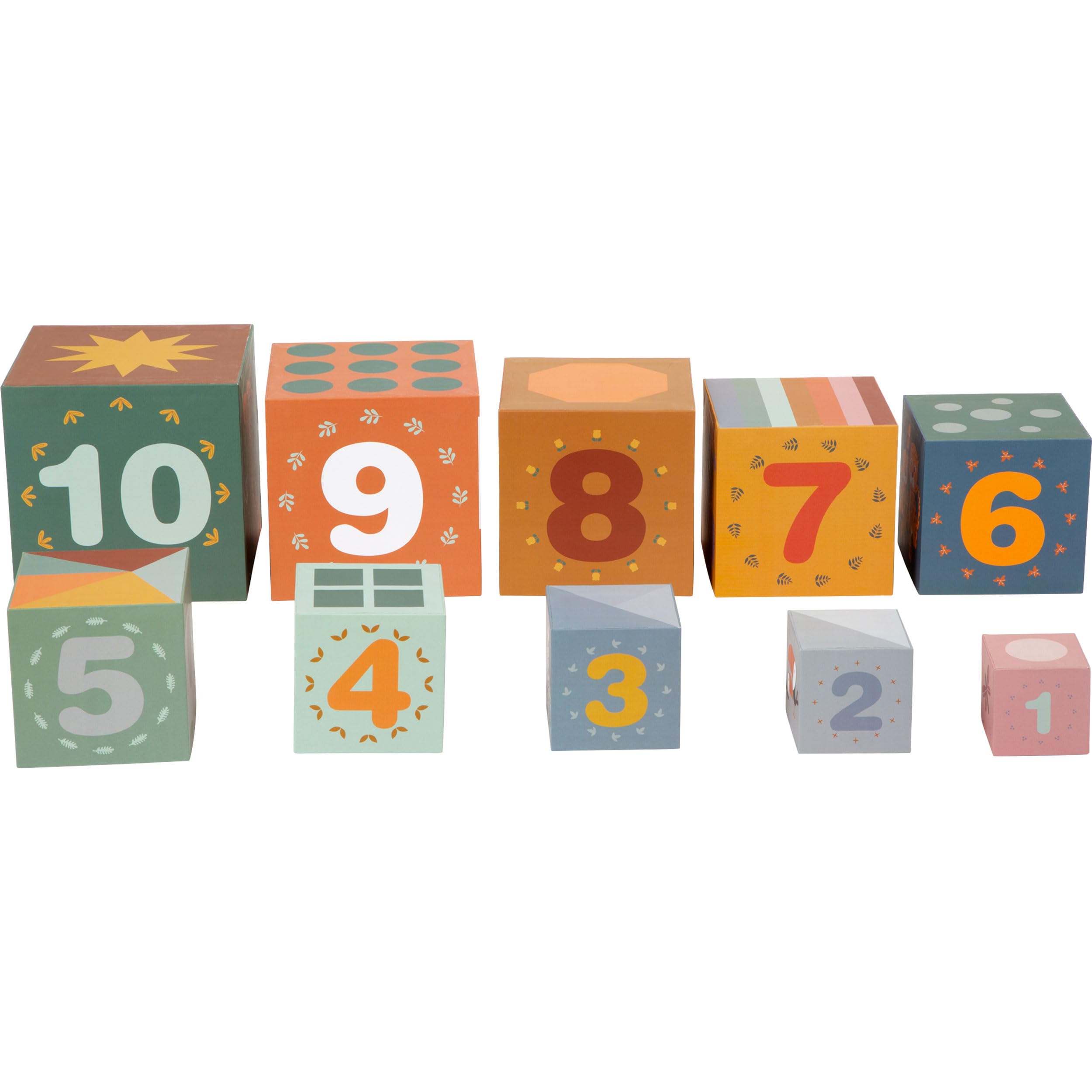 small foot 11957 Safari cubi impilabili legno 10 pezzi 1 anno+