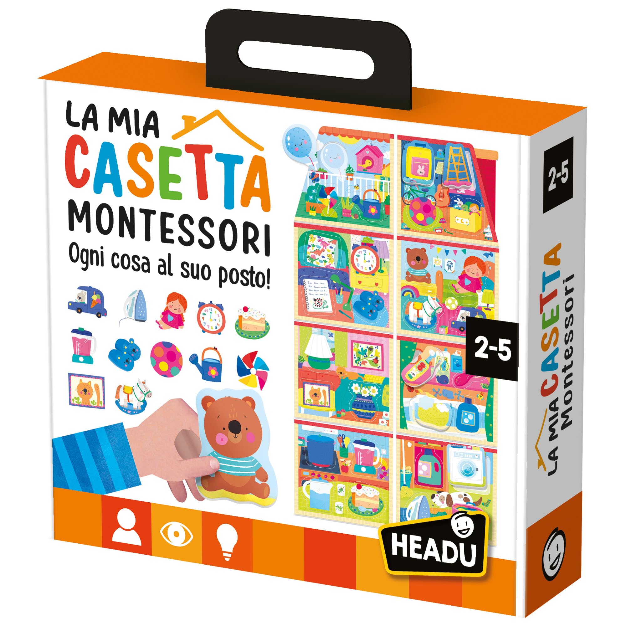 Headu Casetta Montessori incastro vecchia edizione 2-4 anni