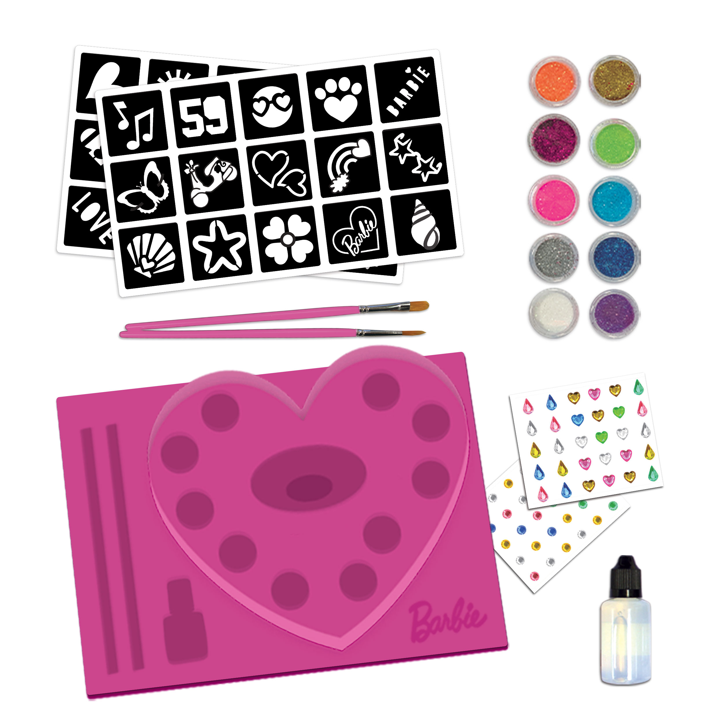 Lisciani Barbie My Glitter Tattoo kit tatuaggi con gemme