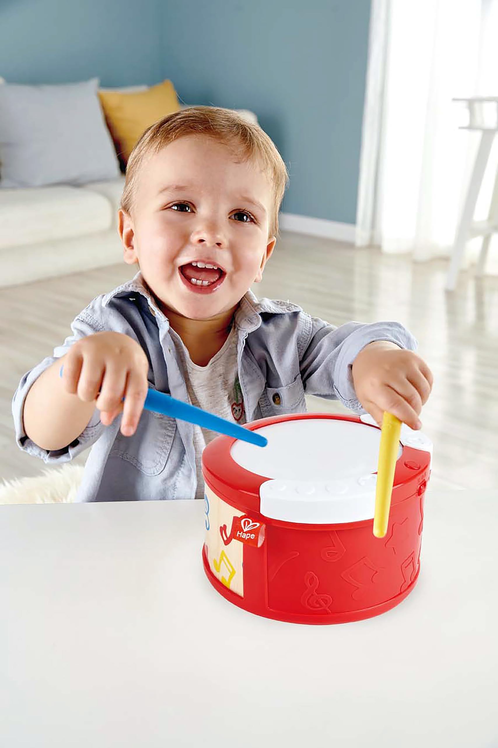 Hape Tamburo Luci batteria elettronica 12 mesi