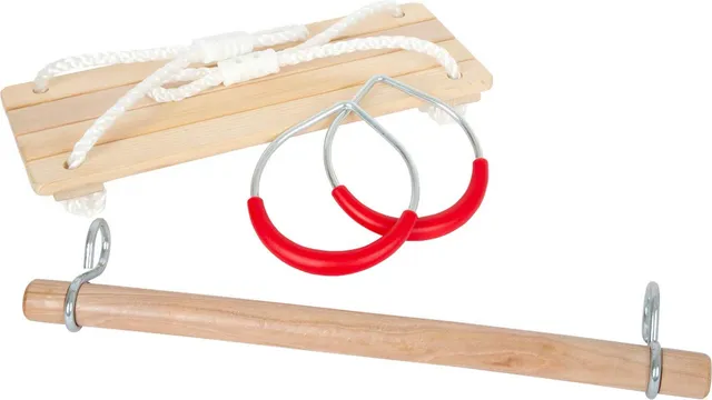 smallfoot 11908 set altalena 3 in 1 con trapezio e anelli