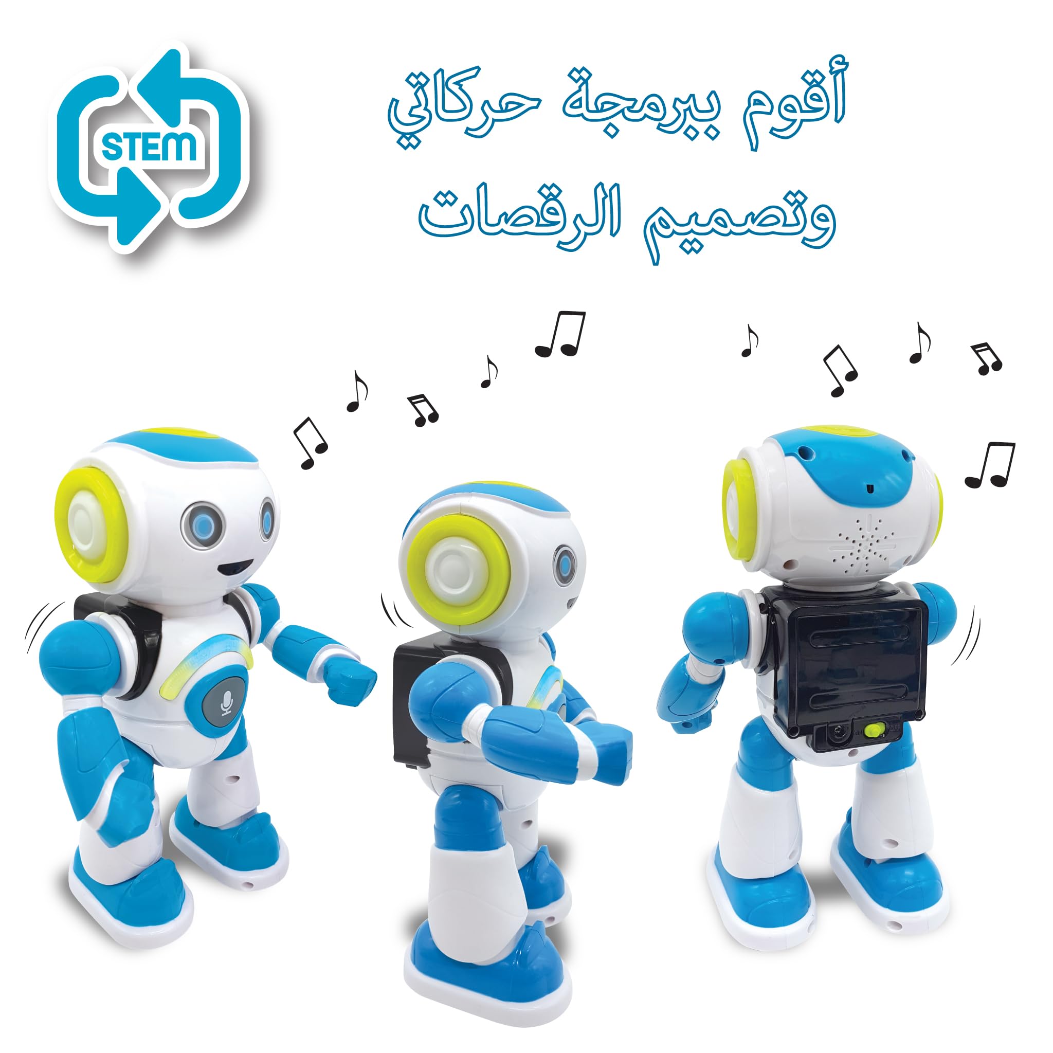 Lexibook Powerman ROB20AR Robot Interattivo Arabo Verde Blu
