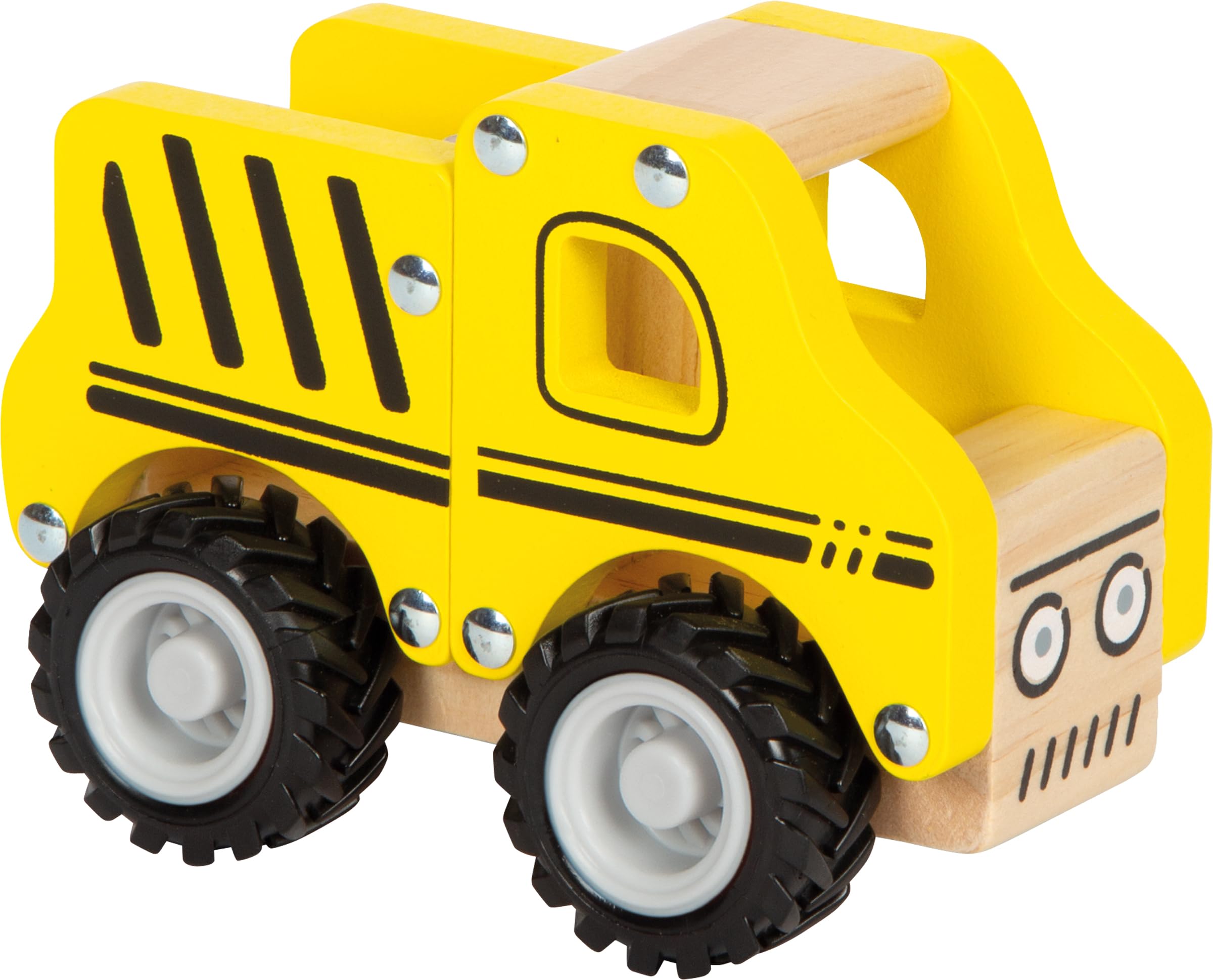 smallfoot camion cantiere legno FSC con ruote gommate