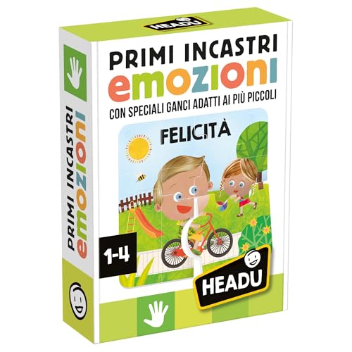 Headu Primi Incastri Emozioni puzzle bambini 1-4 anni