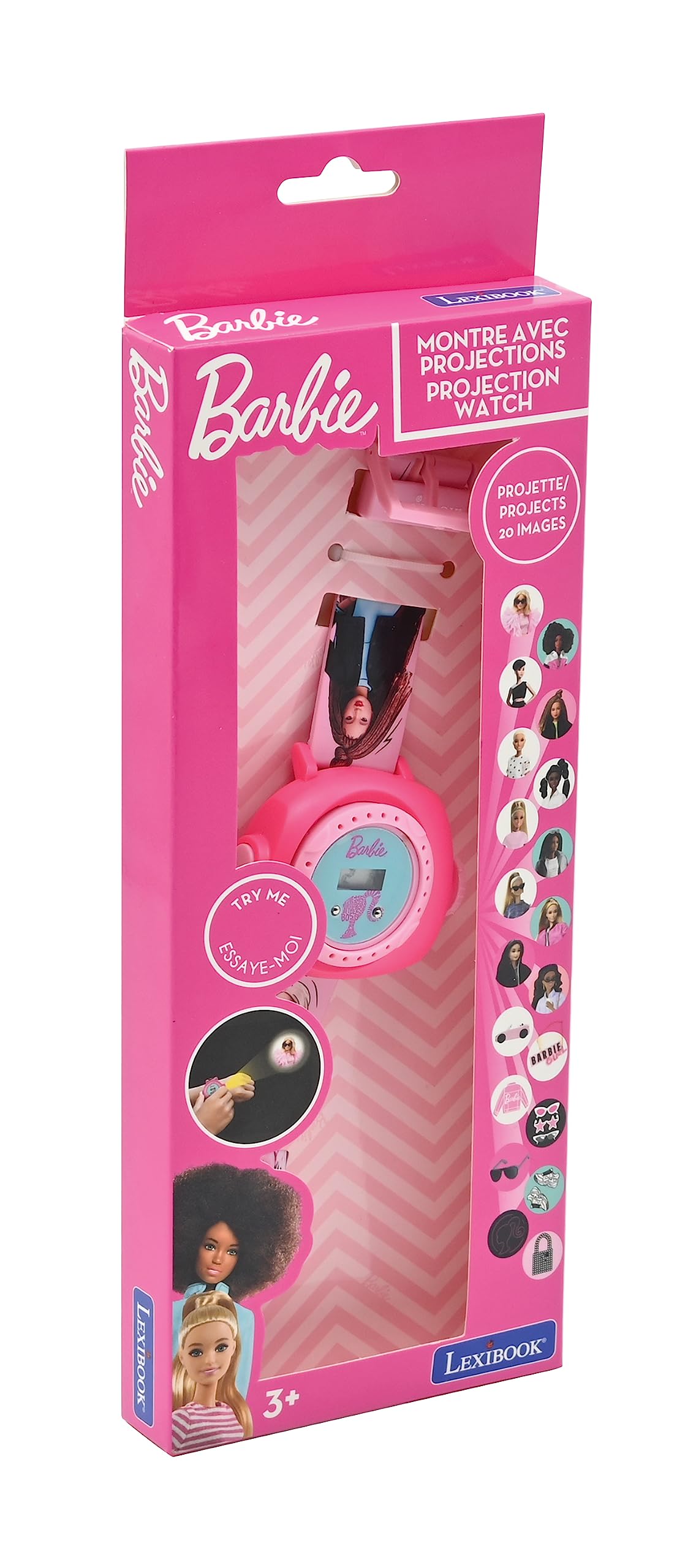 Lexibook Barbie DMW050BB orologio a proiezione 20 immagini