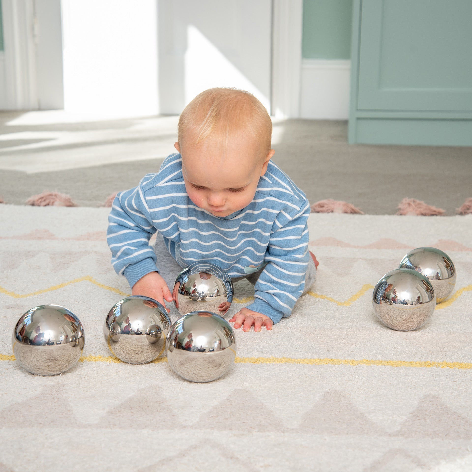 Tickit Sensory Steel Mystery Balls palline sensoriali 6 pezzi