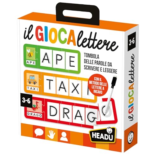 Headu Il Giocalettere tombola parole gioco educativo 3-6 anni