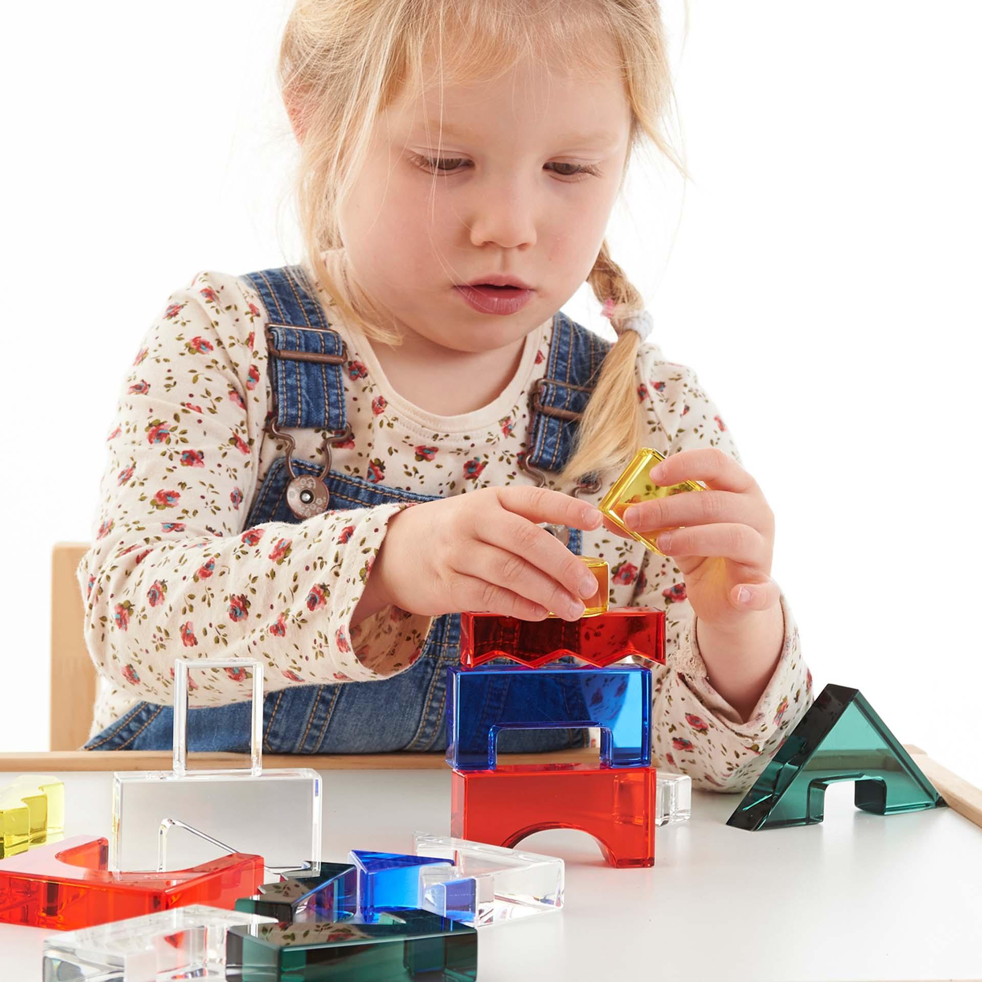 Tickit Colour Crystal Block Set costruzioni 25 pezzi traslucidi