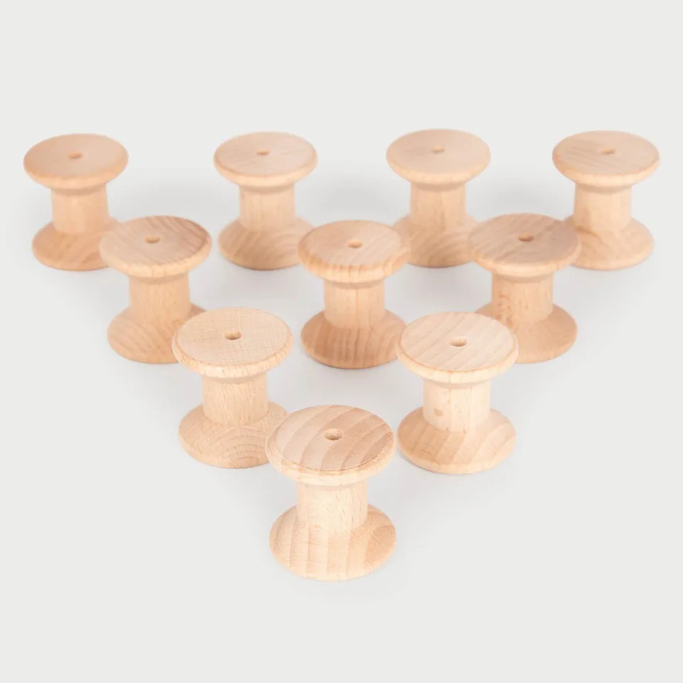 Tickit Natural Wooden Spools rocchetti legno 10 pezzi euristici