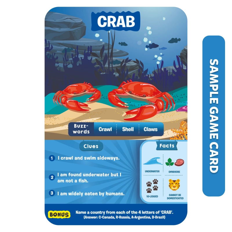 Skillmatics Guess in 10 Animal Planet gioco carte animali