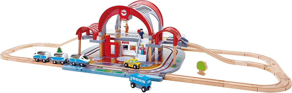 Hape Stazione Grande Città stazione legno con proiettore