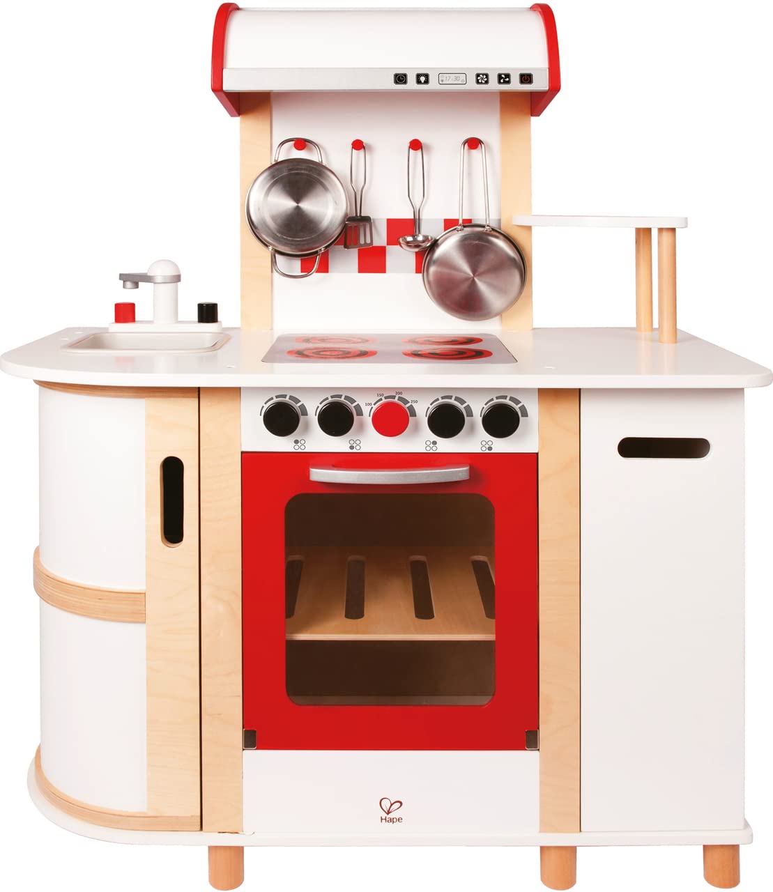 Hape E8018 Cucina multifunzione giocattolo con carrello