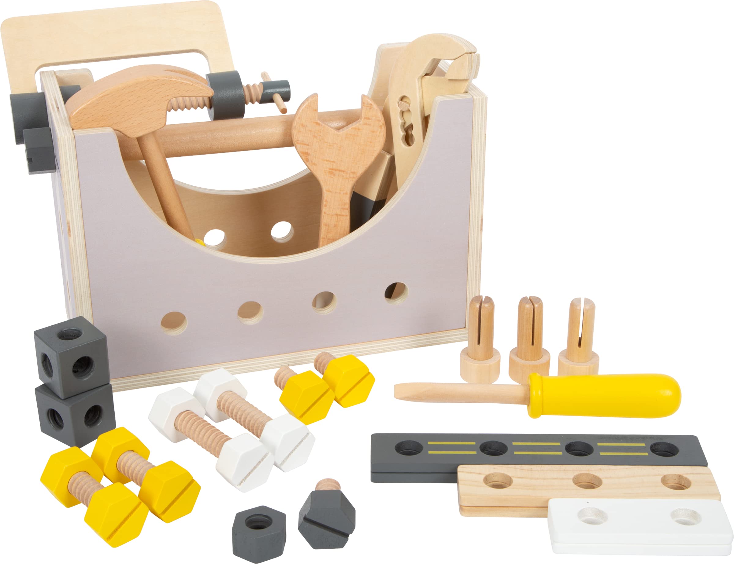 Smallfoot Miniwob 11809 cassetta attrezzi legno 2in1
