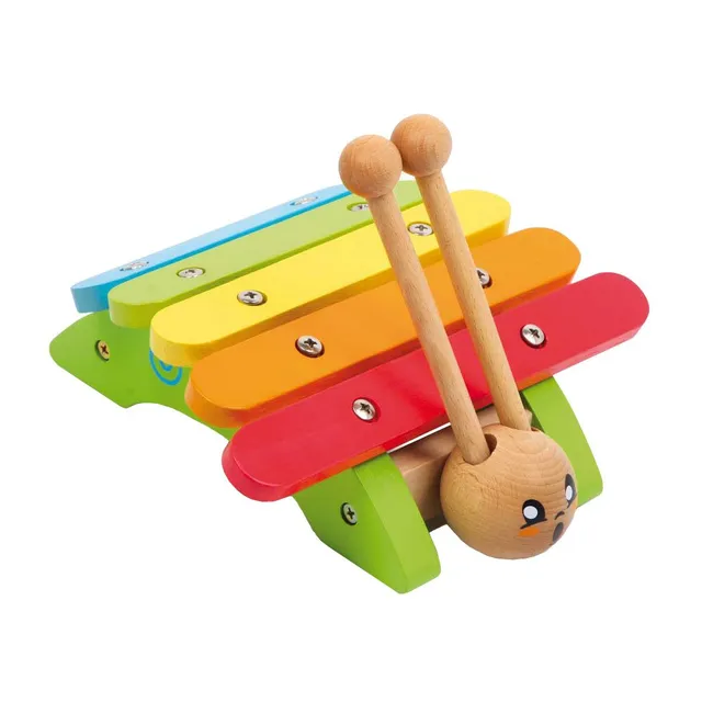 smallfoot Lumaca 8534 xilofono legno 5 note con bacchette