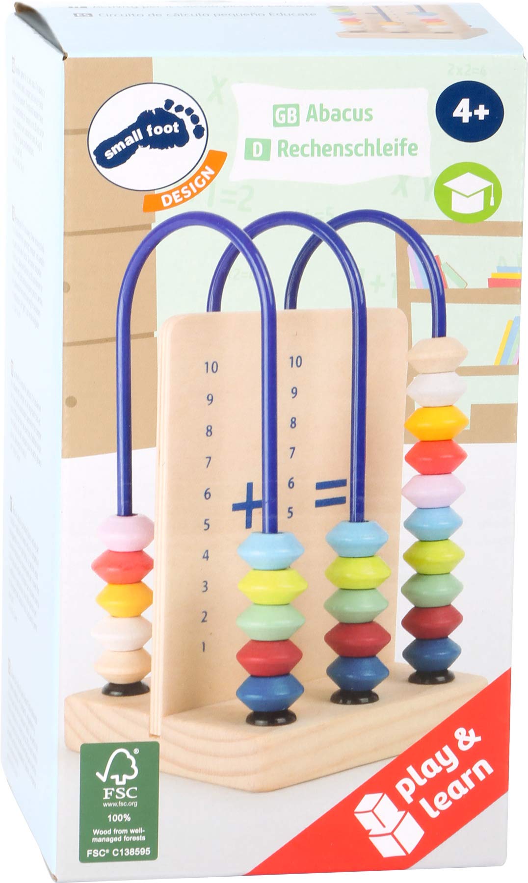 smallfoot 11165 Educate Anello Calcolo Legno Fino a 10