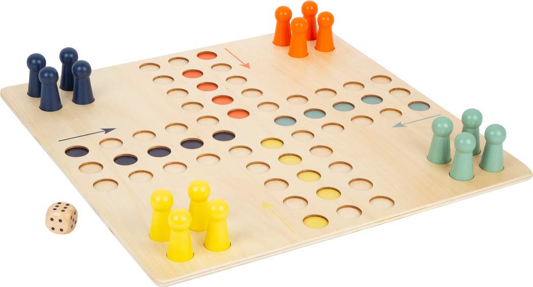 smallfoot Ludo XL 11783 gioco società legno formato grande