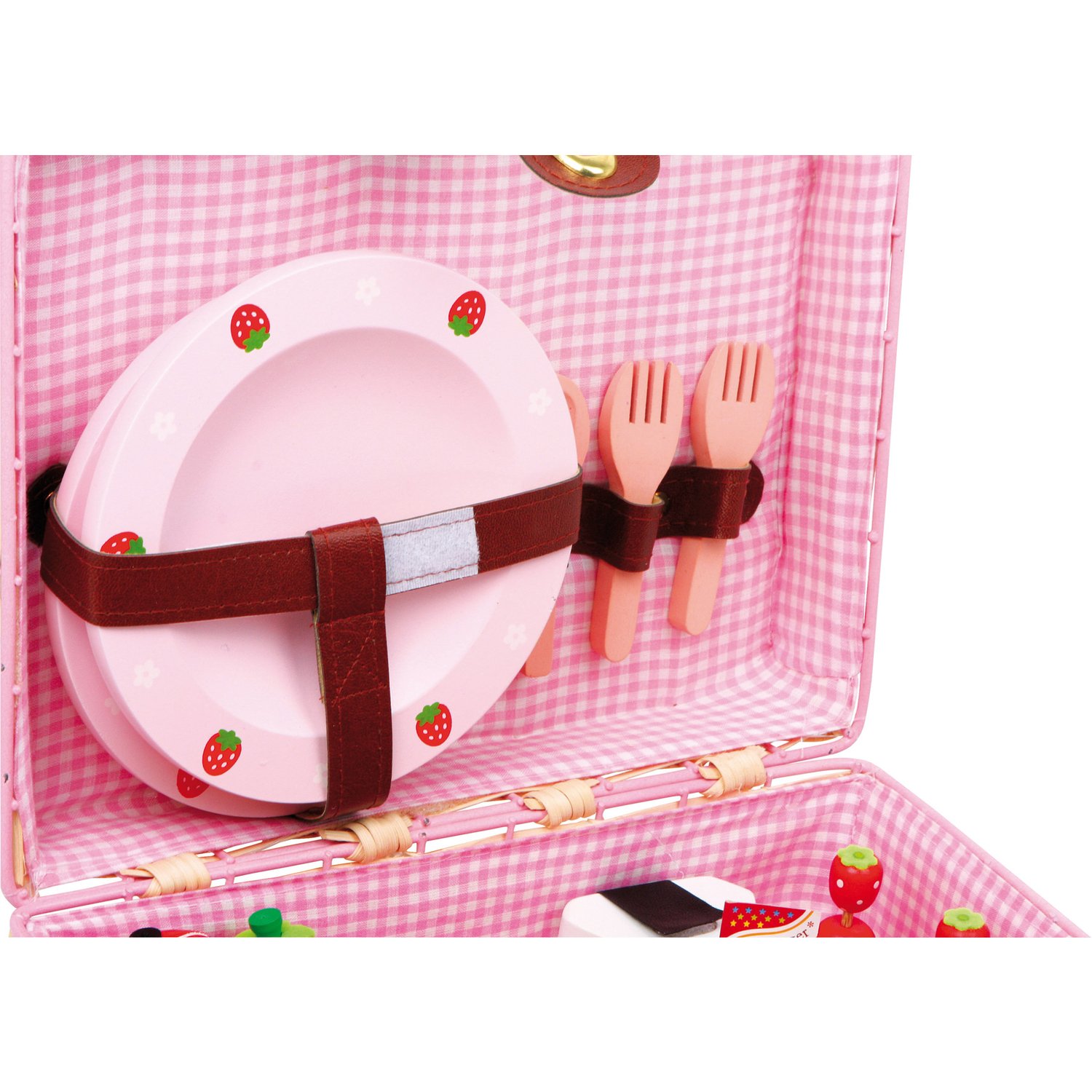 smallfoot Merendina 2848 cesto picnic legno con alimenti