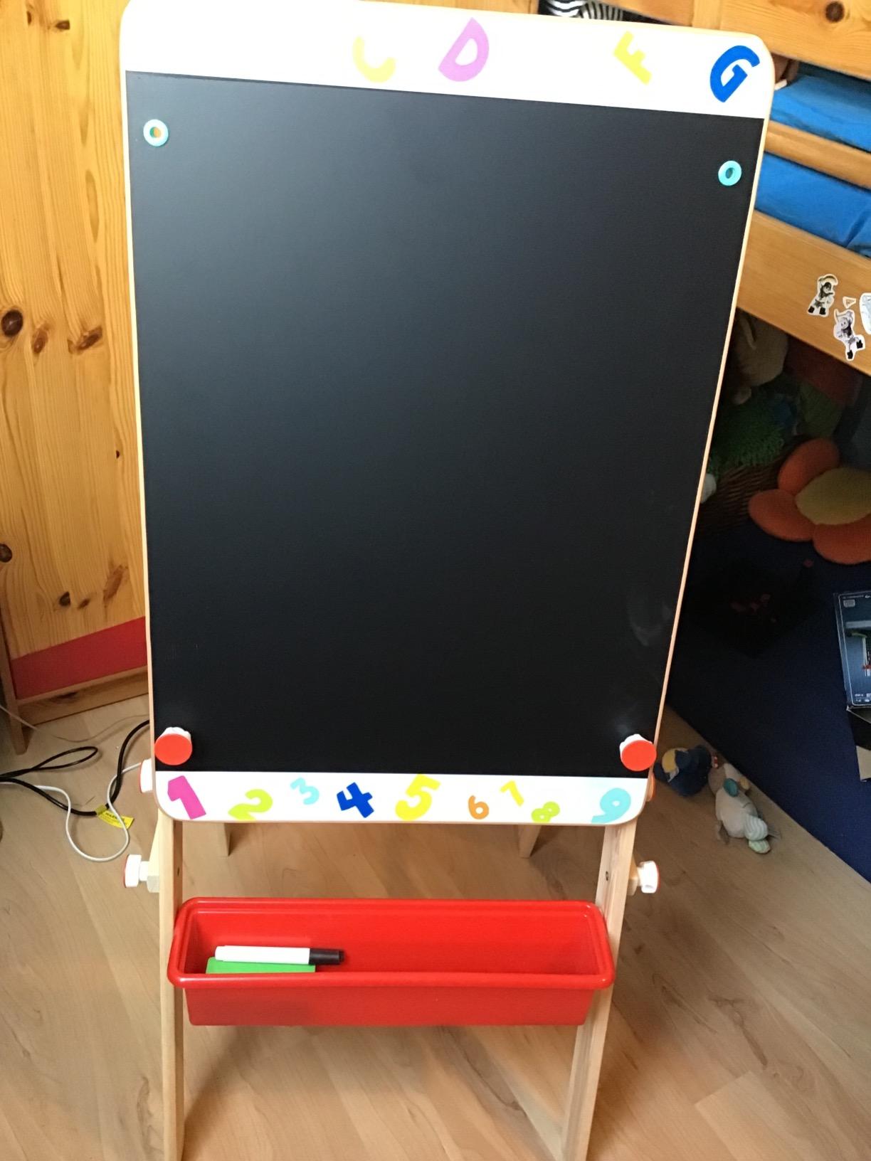 small foot 2 in 1 tavolo lavagna bambini multicolore legno
