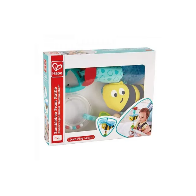 Hape E0022 Bumblebee sonaglio passeggino turchese neonati