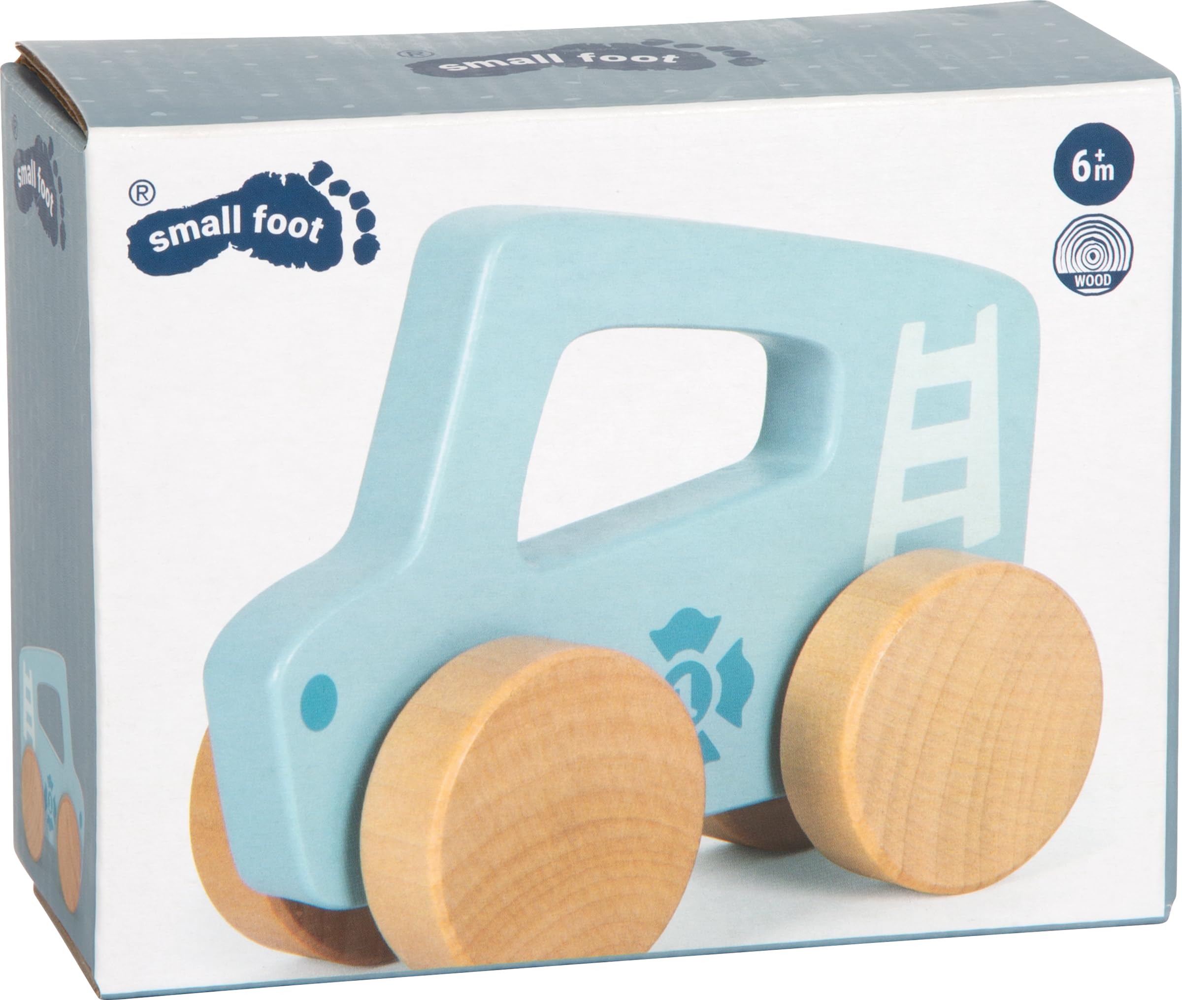 smallfoot automobilina giocattolo legno blu 2 in 1 12710