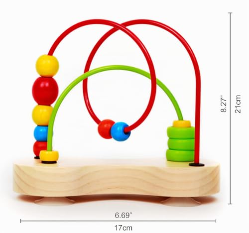 Hape Doppio Tracciato labirinto perline legno 6 mesi