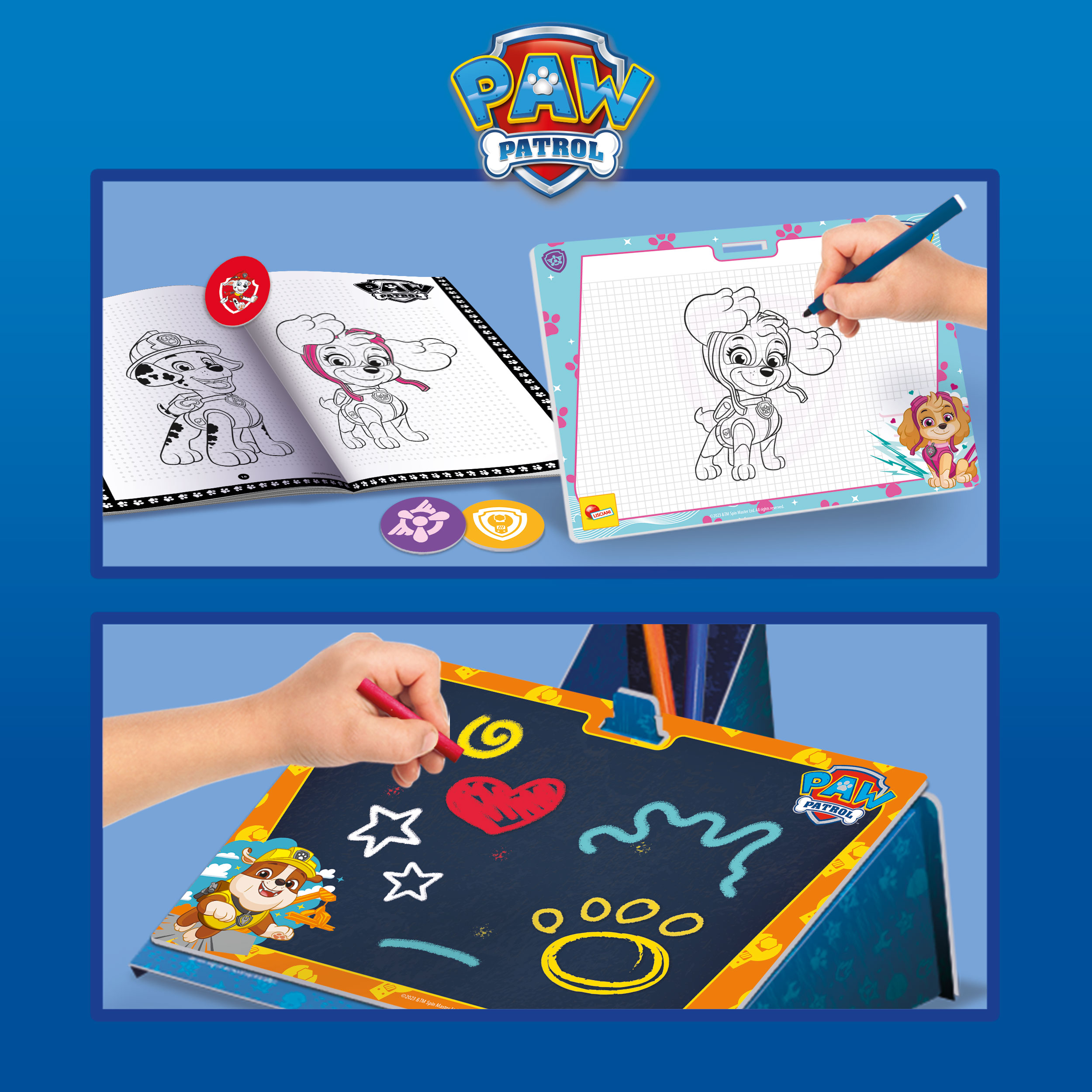 Lisciani Paw Patrol Drawing School zaino kit disegno bimbi