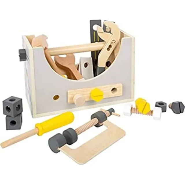 Smallfoot Miniwob 11809 cassetta attrezzi legno 2in1