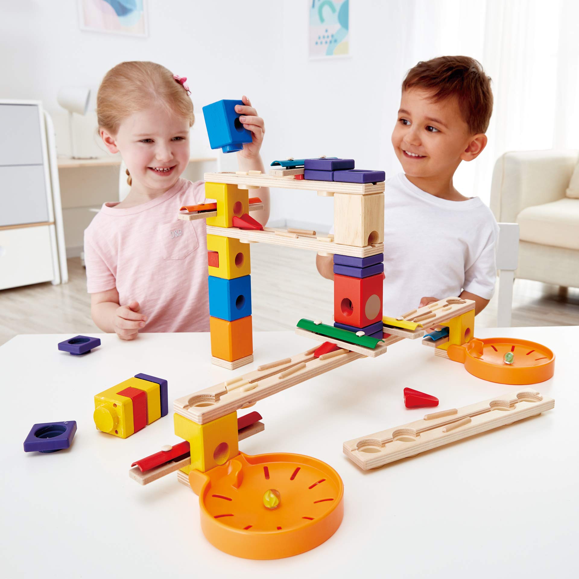Hape E6012 Quadrilla Music Motion pista biglie musicale 96 pezzi