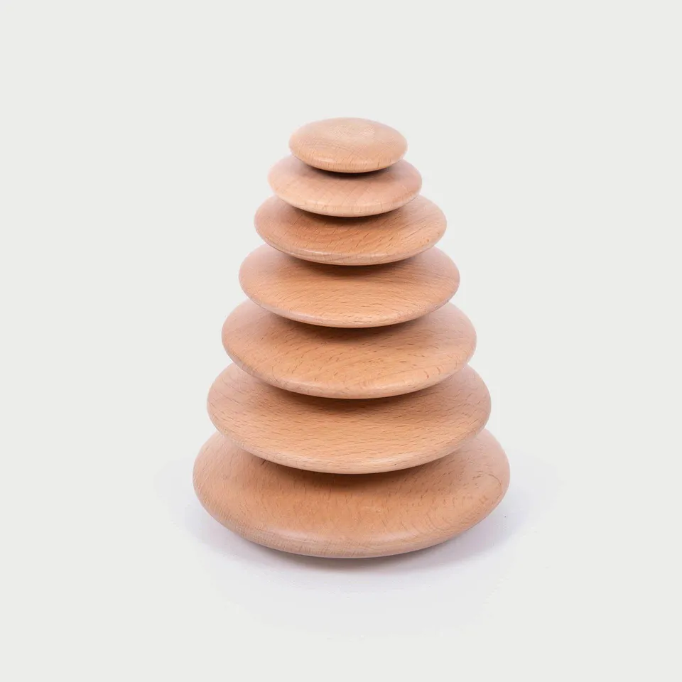 Tickit Natural Wooden Buttons impilabili legno 7 pezzi