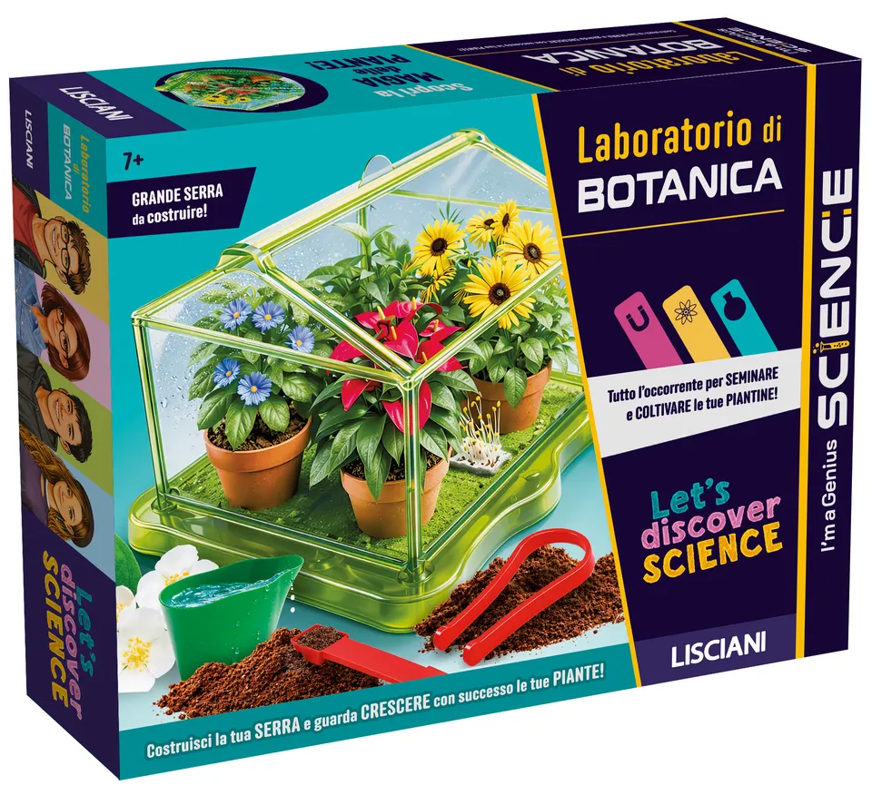 Lisciani I'm Genius Laboratorio di Botanica gioco serra piante