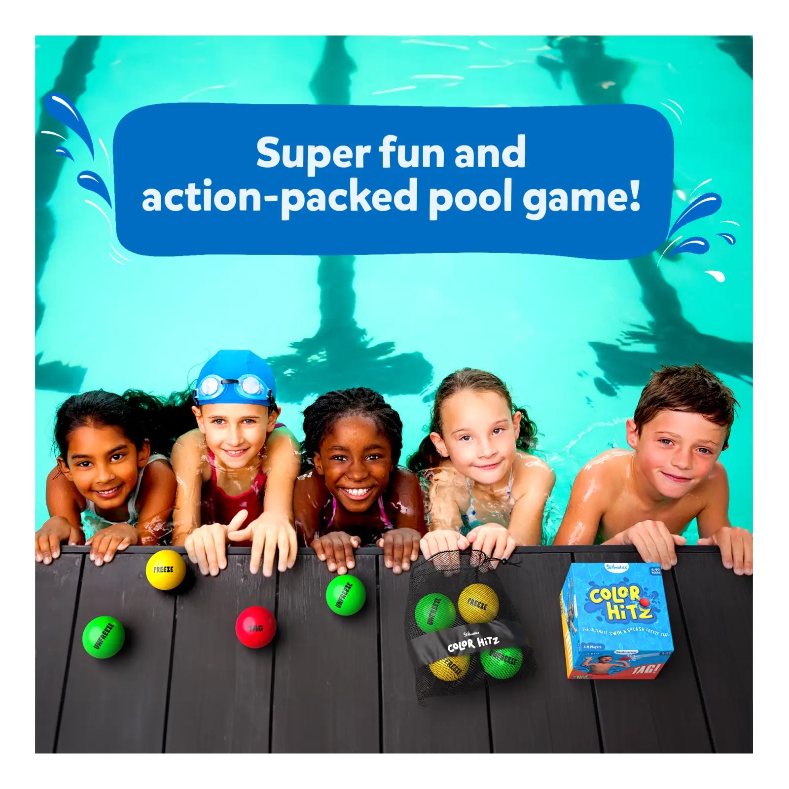 Skillmatics Color Hitz Swim & Splash gioco piscina 6+ anni