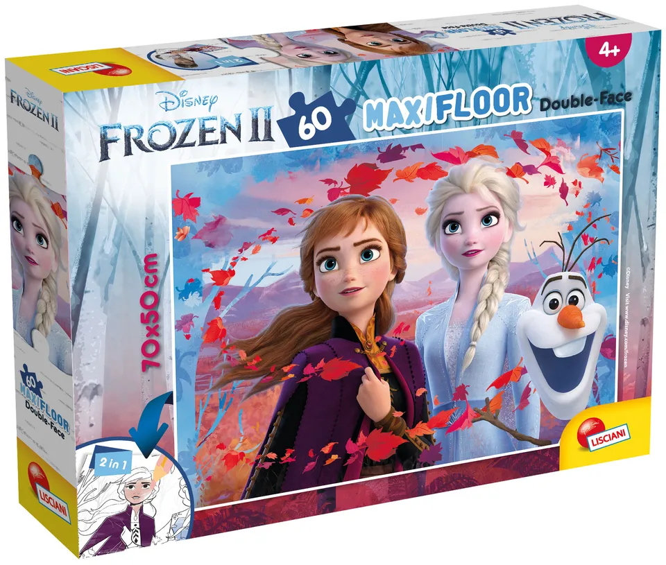 Lisciani Disney Maxi Floor 60 Frozen 2 puzzle double-face 60 pezzi