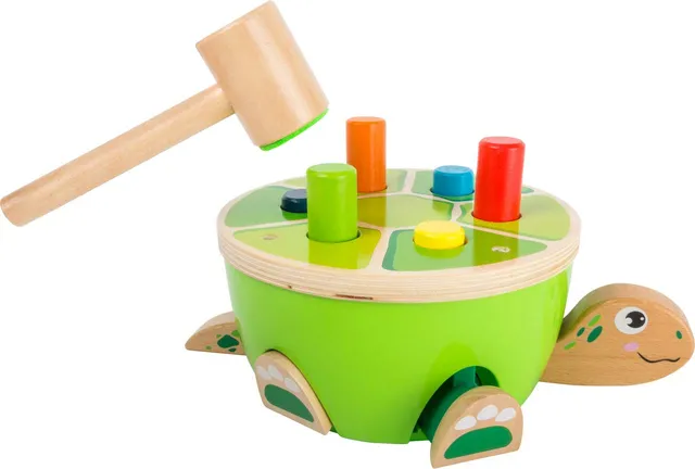 smallfoot Tartaruga banco martellare legno con martello