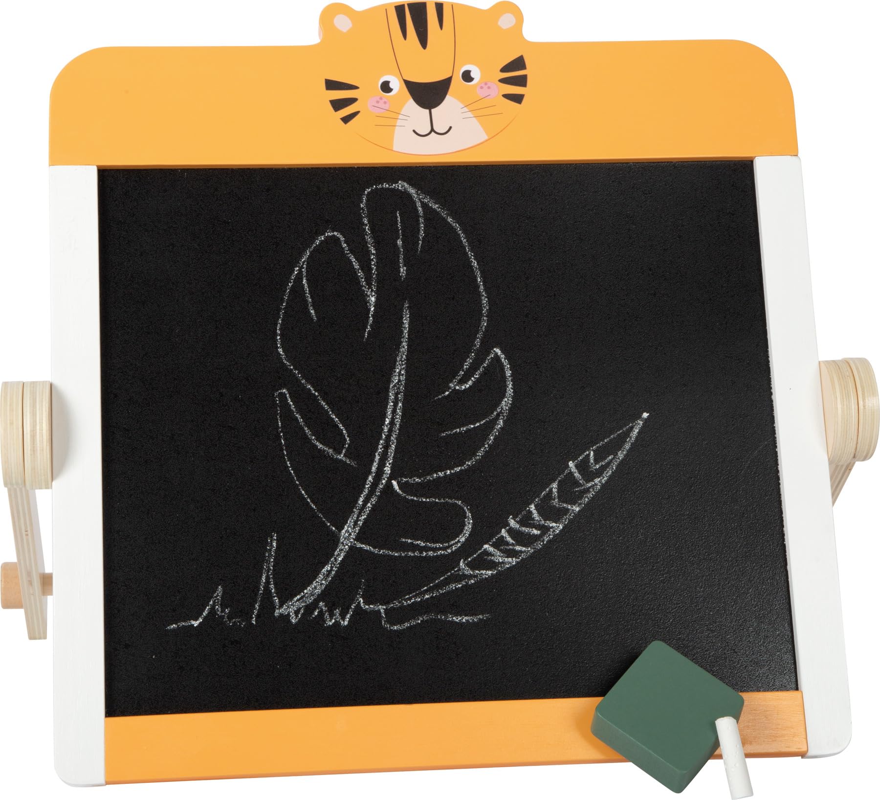 small foot Safari lavagna bambini doppia tigre magnetica gesso