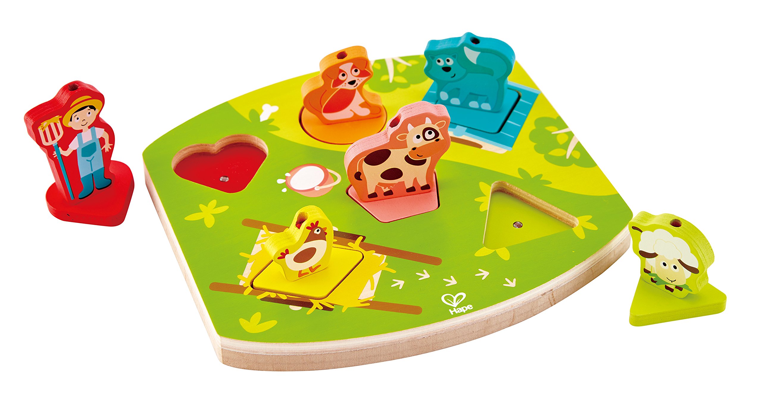 Hape E1614 puzzle legno bambini coordinazione oculo-manuale