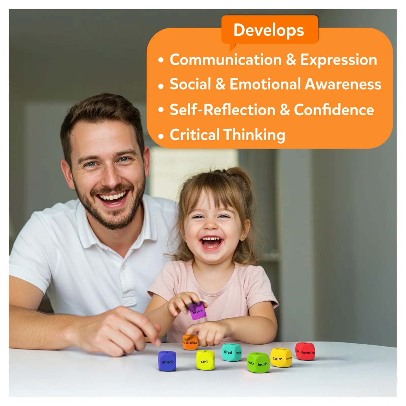 Skillmatics Chit Chat Cubes After School dadi conversazione 4+ anni