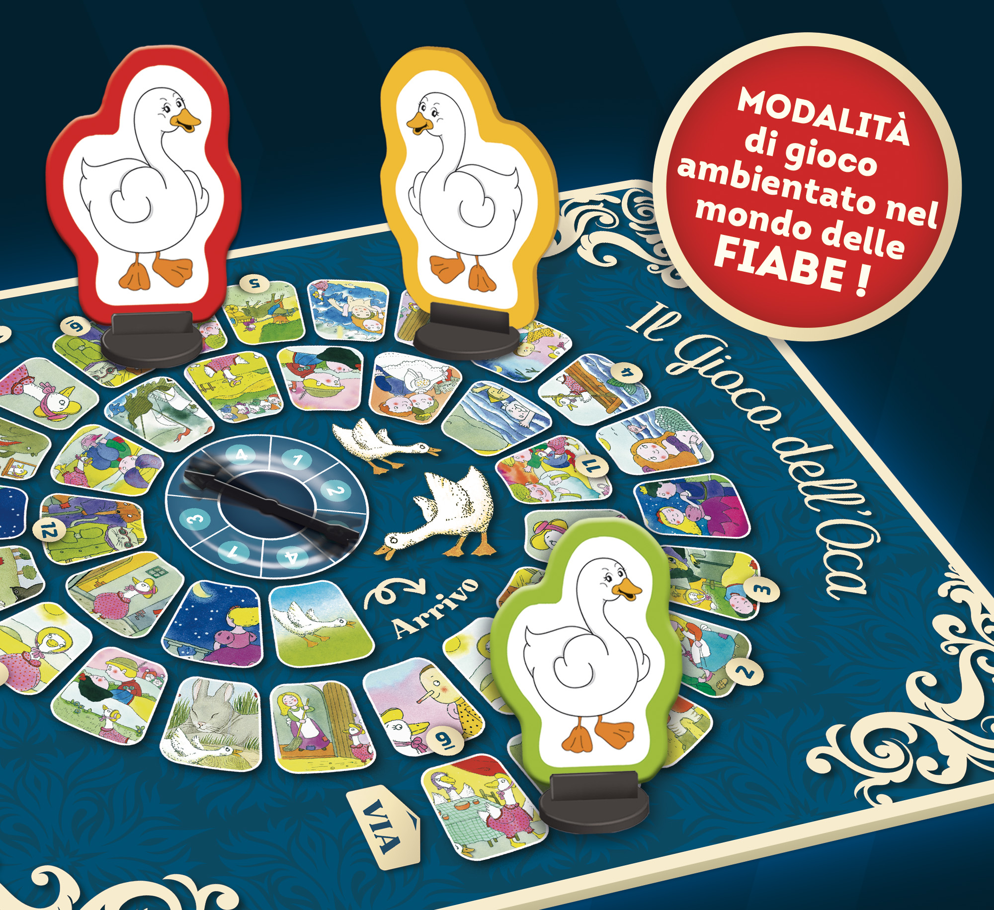 Lisciani Ludoteca Gioco dell'Oca 2 in 1 gioco società favole