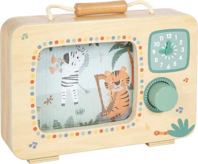 smallfoot Safari carillon TV legno per bambini