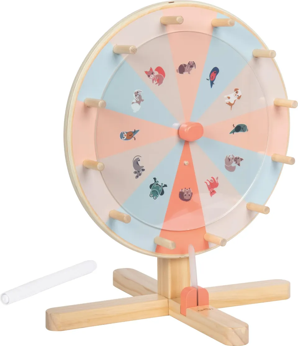 smallfoot Garden Buddies 12645 ruota della fortuna legno con dischi
