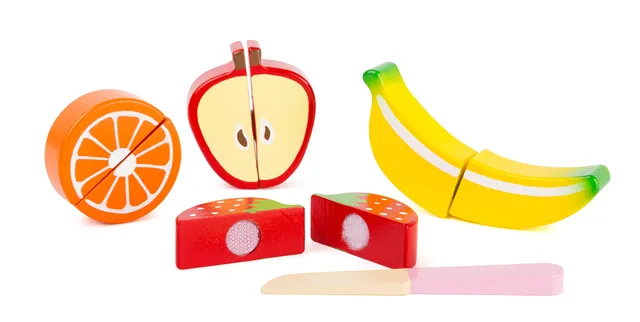 smallfoot 10892 frutta da tagliare in legno 9 pezzi
