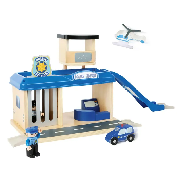 smallfoot World stazione di polizia in legno con accessori