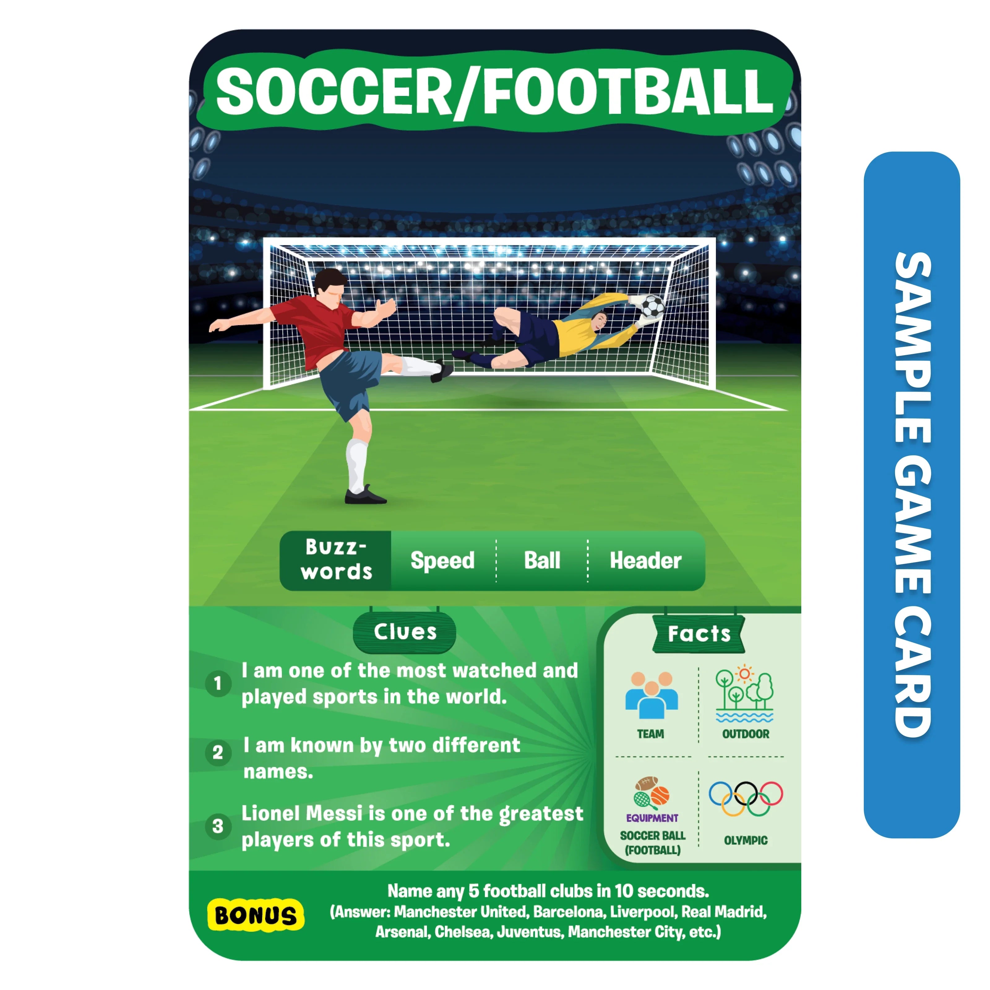 Skillmatics Guess in 10 World Of Sports gioco carte quiz
