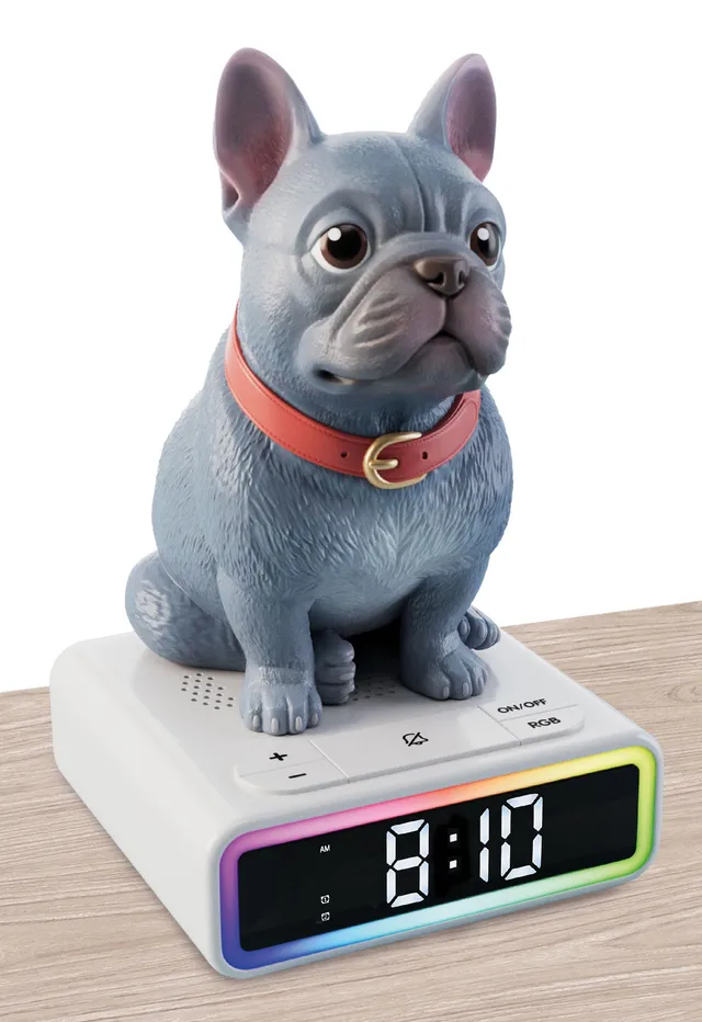 Lisciani Rainy Days Bulldog Francese sveglia digitale cambia colore