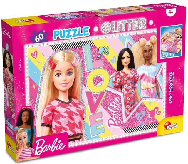 Lisciani Barbie Glitter Puzzle 60 Selfie puzzle 60 pezzi glitter