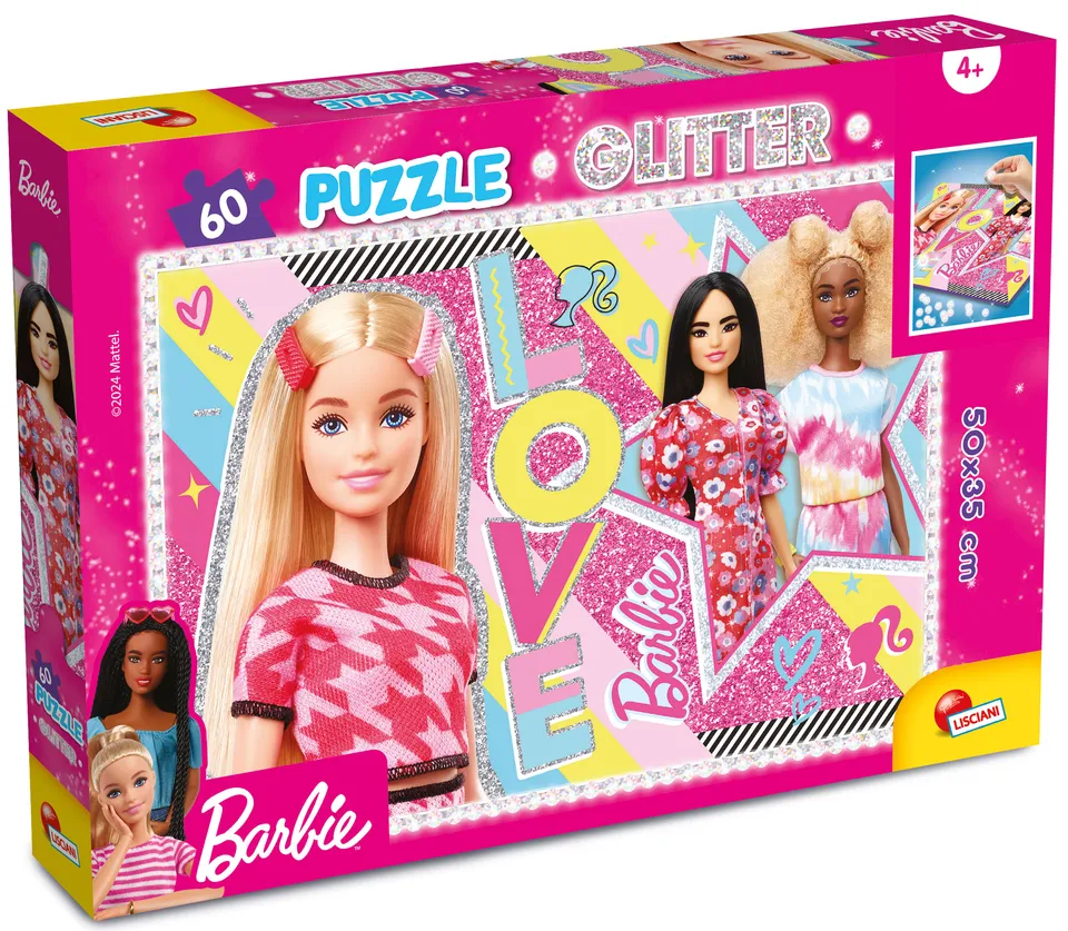 Lisciani Barbie Glitter Puzzle 60 Selfie puzzle 60 pezzi glitter