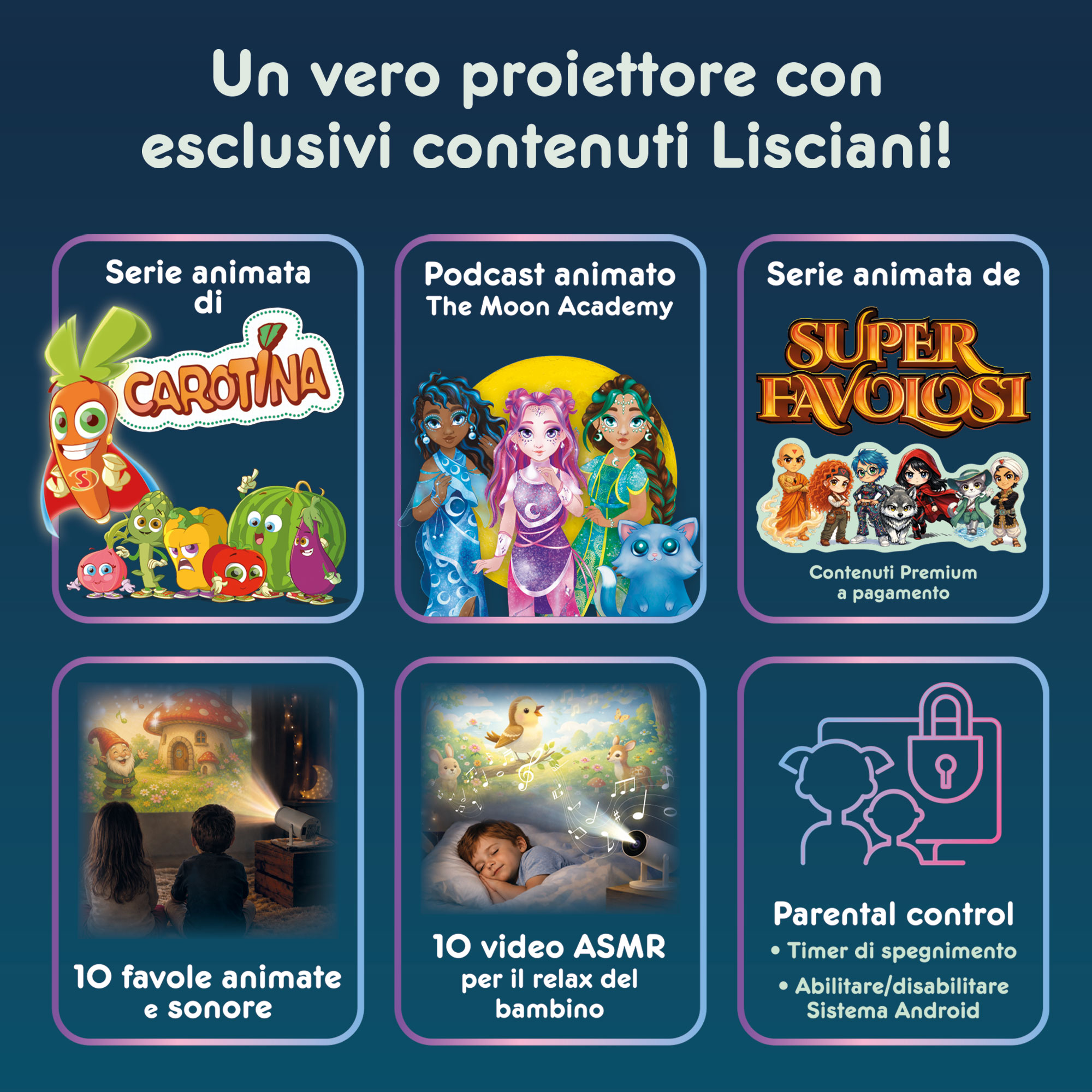 Lisciani Hi-Tech Cinema dei Bambini proiettore per cameretta